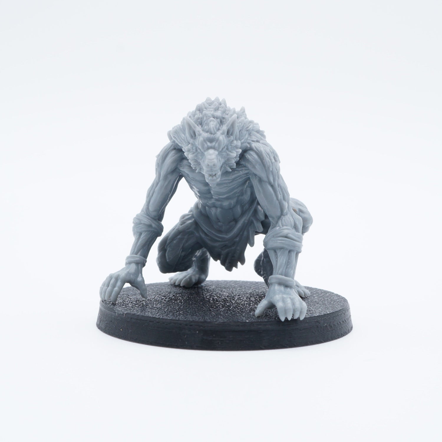 Resin-Tabletop-Figuren "Werewolf Brute" im Maßstab 28/32 mm, detailreich gestaltet für Miniatur- und Strategiespiele