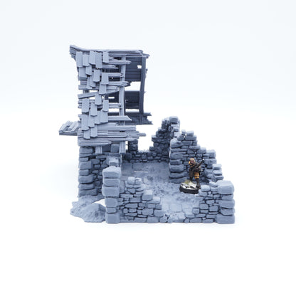 Ruined House C Tabletop Gebäude 3D-Druck