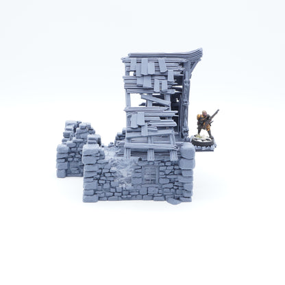 Ruined House C Tabletop Gebäude 3D-Druck