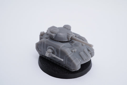 Resin-Tabletop-Figur "Smol Apex Battle Tank" im Maßstab 6/8mm, detailreich gestaltet für Miniatur- und Strategiespiele.