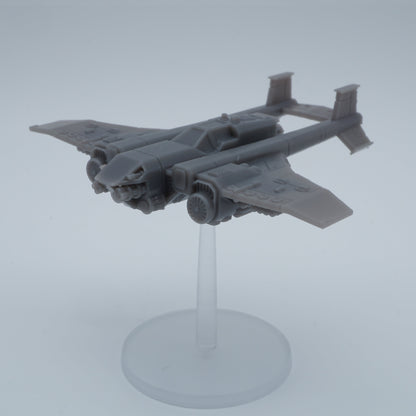 Resin-Tabletop-Miniaturen "Smol Lunar Auxilia Pegasus Fighter" im Maßstab 6/8mm, detailreich gestaltet für Miniatur- und Strategiespiele.