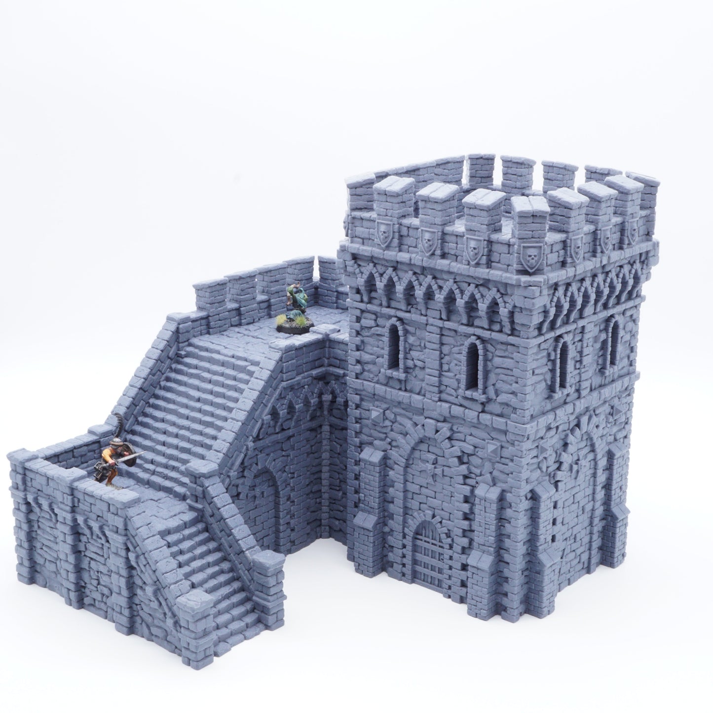 3D-gedruckter, modularer End-Turm (End Tower) aus FDA-zertifiziertem PLA, passend für Tabletop-Spiele in 28/32 mm.