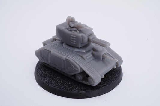 Resin-Tabletop-Miniaturen "Smol Roman Basileus MBT Tank" im Maßstab 6/8mm, detailreich gestaltet für Miniatur- und Strategiespiele