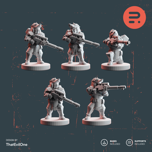 Resin-Tabletop-Miniaturen "Smol Roman Recon Snipers" im Maßstab 6/8mm, detailreich gestaltet für Miniatur- und Strategiespiele