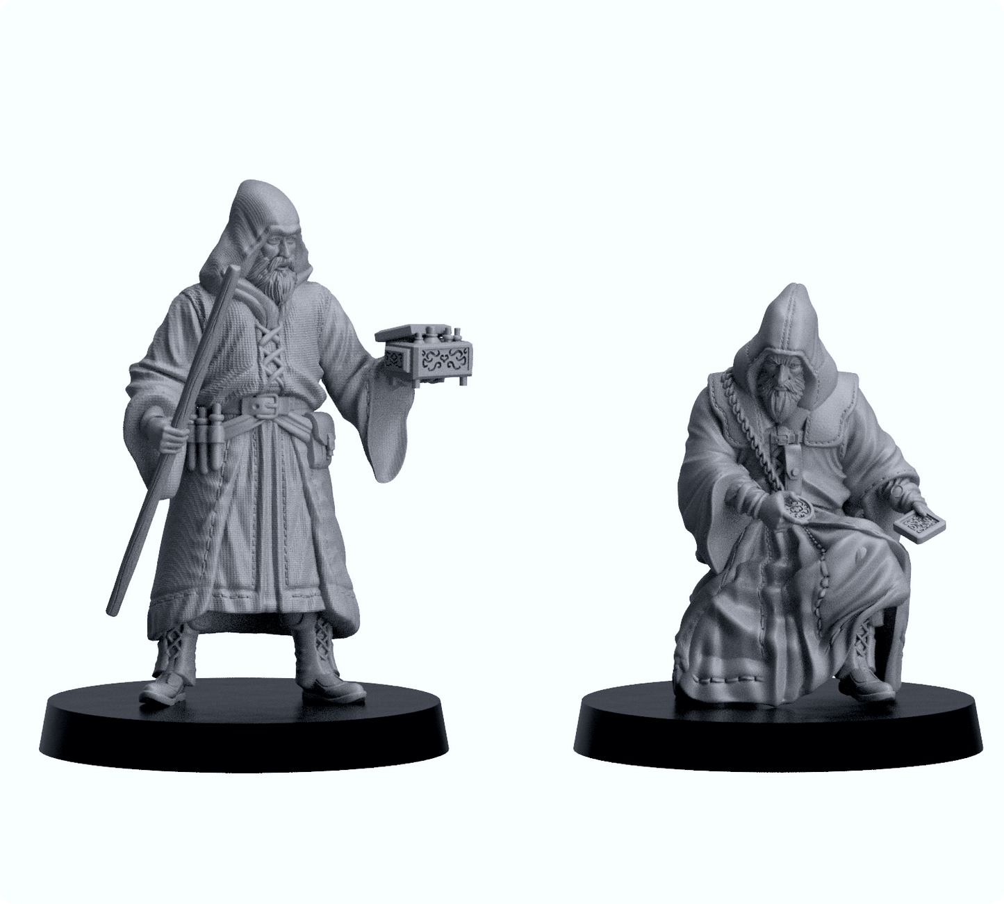 Resin-Tabletop-Figur "Apothecaries" im Maßstab 28/32 mm, detailreich gestaltet für Miniatur- und Strategiespiele