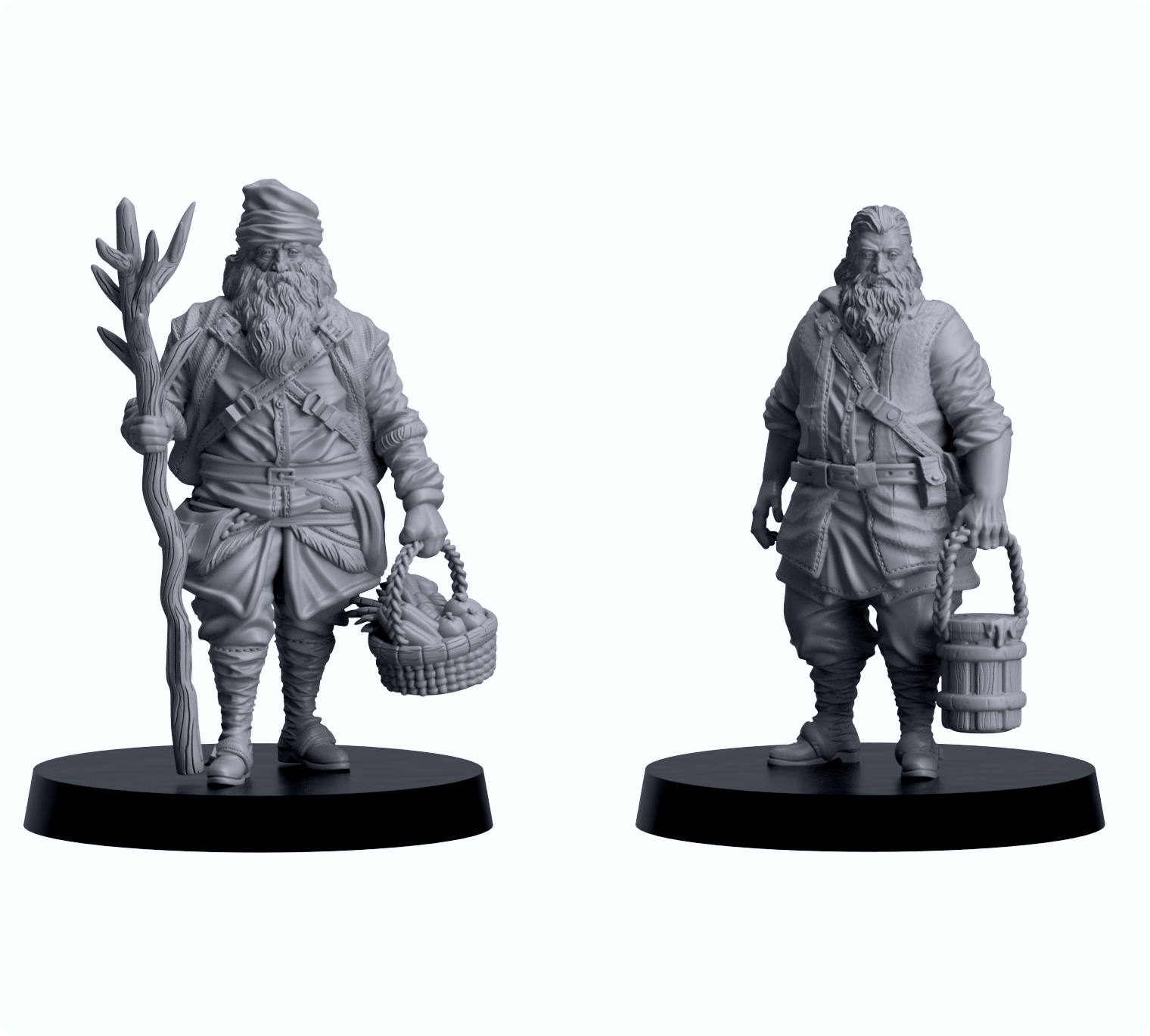 Resin-Tabletop-Figuren "Geroldman" im Maßstab 28/32 mm, detailreich gestaltet für Miniatur- und Strategiespiele